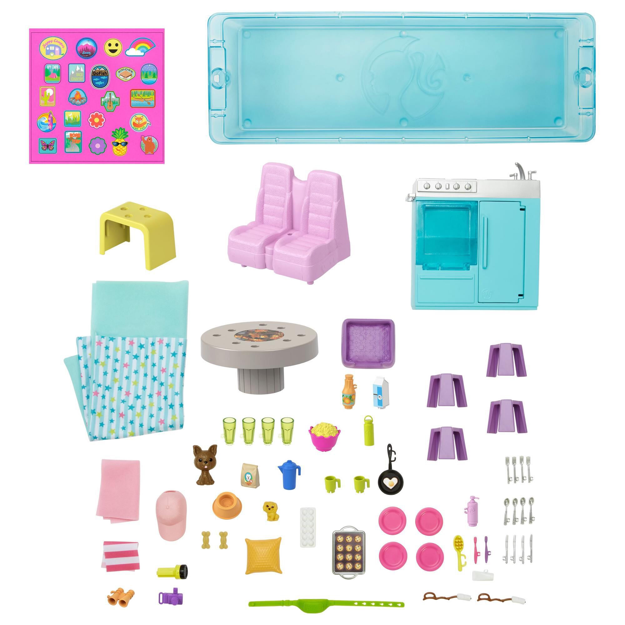 Barbie camper on sale accessories