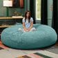 Jaxx Cocoon 6" Oversized Bean Bag Chair in Turquoise, , large