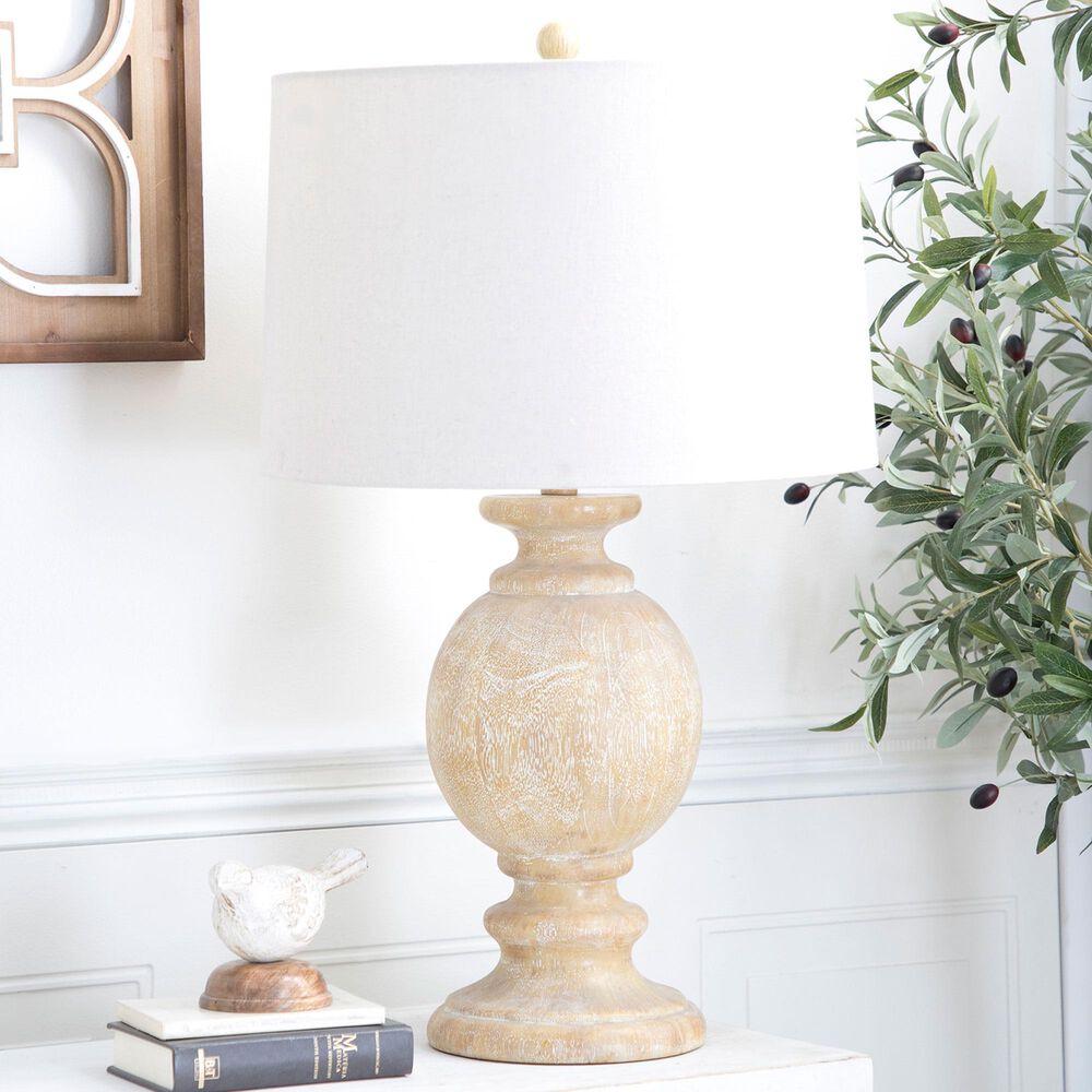 Maple and Jade 8&quot; x 28&quot; Table Lamp in Beige &#40;Set of 2&#41;, , large