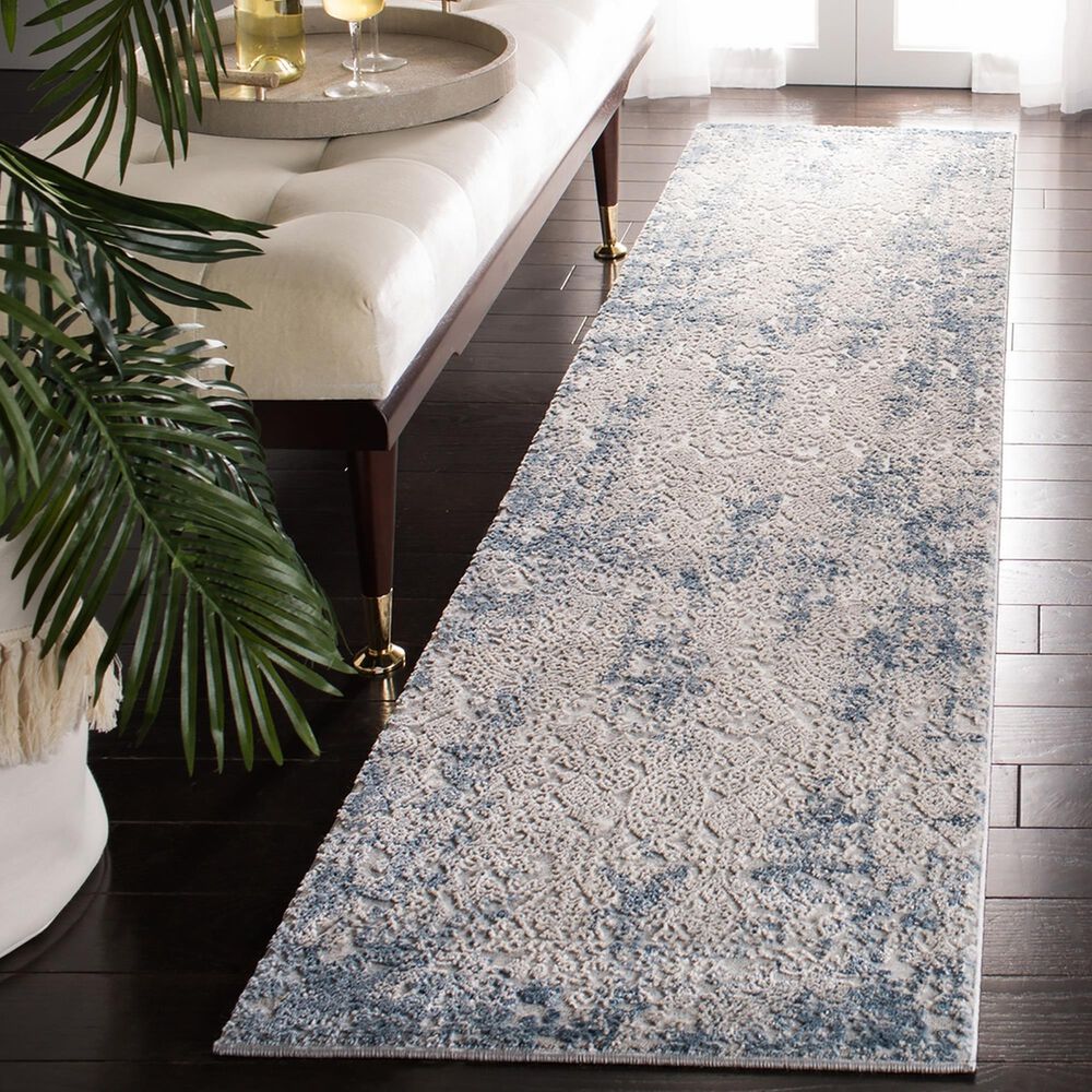 Safavieh Invista INV465 2&#39; x 8&#39; Grey and Ivory Runner, , large