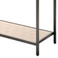 Splendor Living Irvington Faux Shagreen 2-Drawer Console Table in Taupe and Black, , large