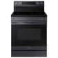 SAMSUNG 2-Piece Kitchen Package with Black Stainless Steel 30" Freestanding Electric Range and Matte Black Stainless 2.1 Cu. Ft. Over-the-Range Microwave, , large