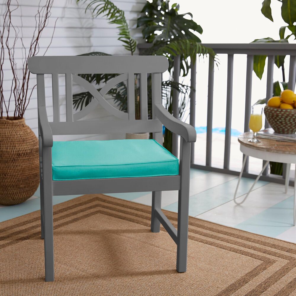 Sorra Home Sunbrella 19" Chair Pad in Canvas Aruba (Set of 2), , large