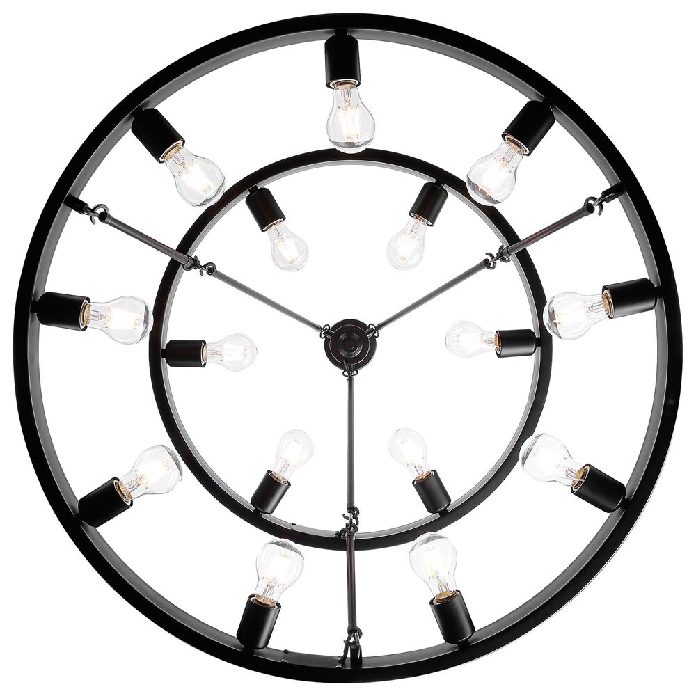 Golden Lighting Castile 15-Light Chandelier in Matte Black, , large