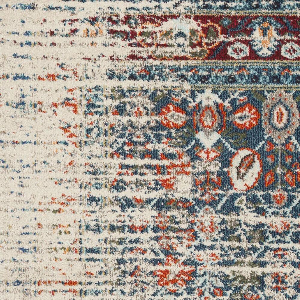 Safavieh Monaco MNC208M-210 2&#39;2&quot; x 10&#39; Ivory/Blue Runner, , large