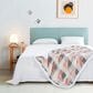 Duke Imports Flannel Sherpa Plaid Throw in Pink and Grey, , large