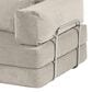 Jaxx Unsofa Stationary Loveseat in Stucco Grey, , large