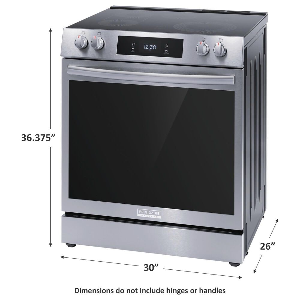 Frigidaire Gallery 30&quot; Front Control Electric Range with Total Convection in Stainless Steel, , large