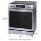Frigidaire Gallery 30" Front Control Electric Range with Total Convection in Stainless Steel, , large