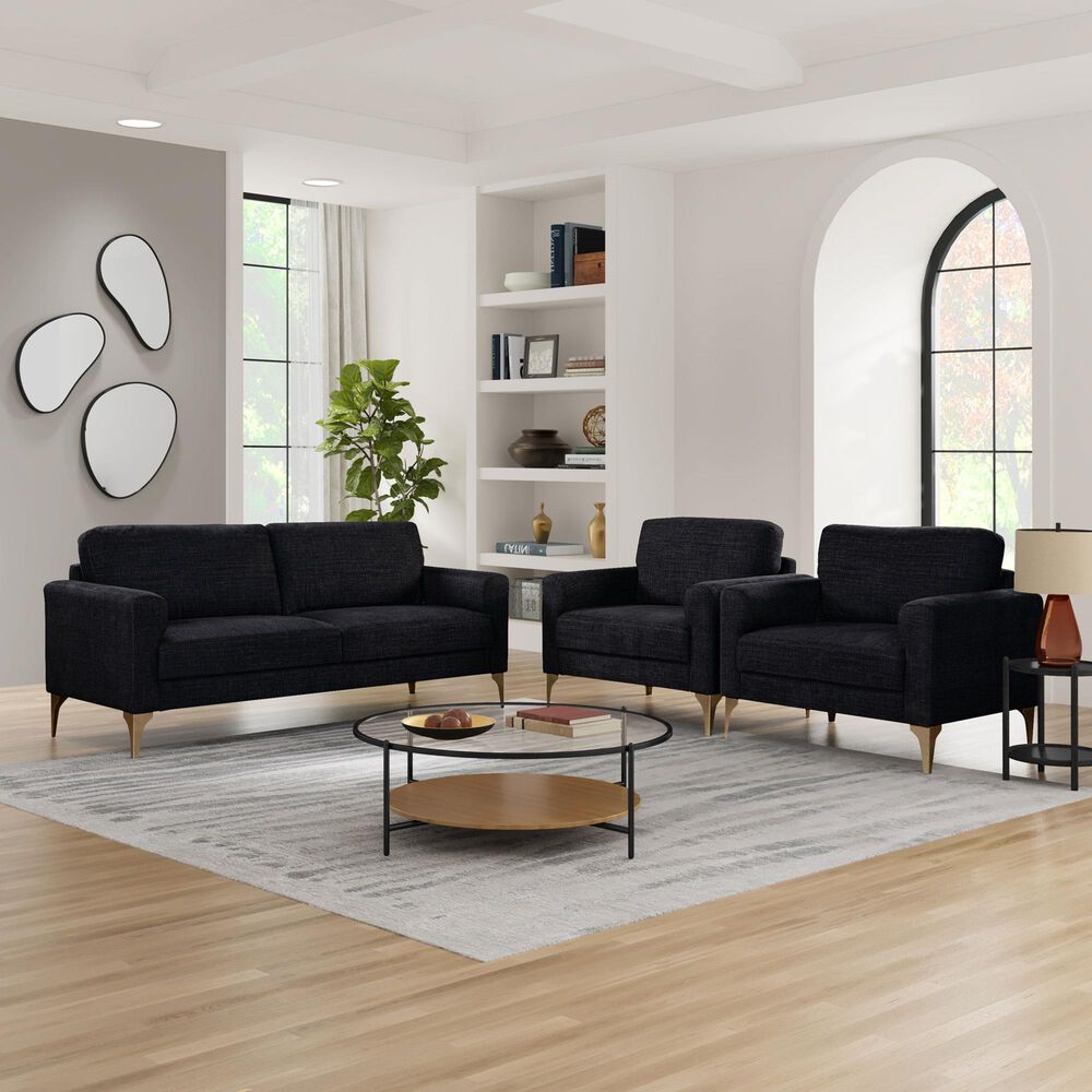 Lifestyle Solutions Mercer Accent Chair in Black, , large