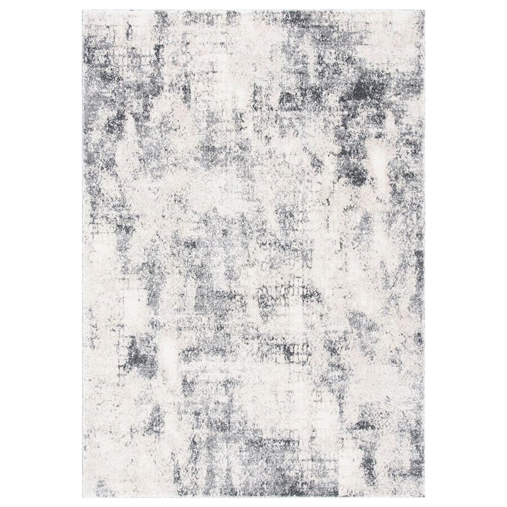 Safavieh Aston ASN704 3" x 5" Ivory and Grey Area Rug, , large