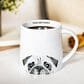 Pavilion Pugs and Kisses 17 Oz Mug in Gray and White, , large