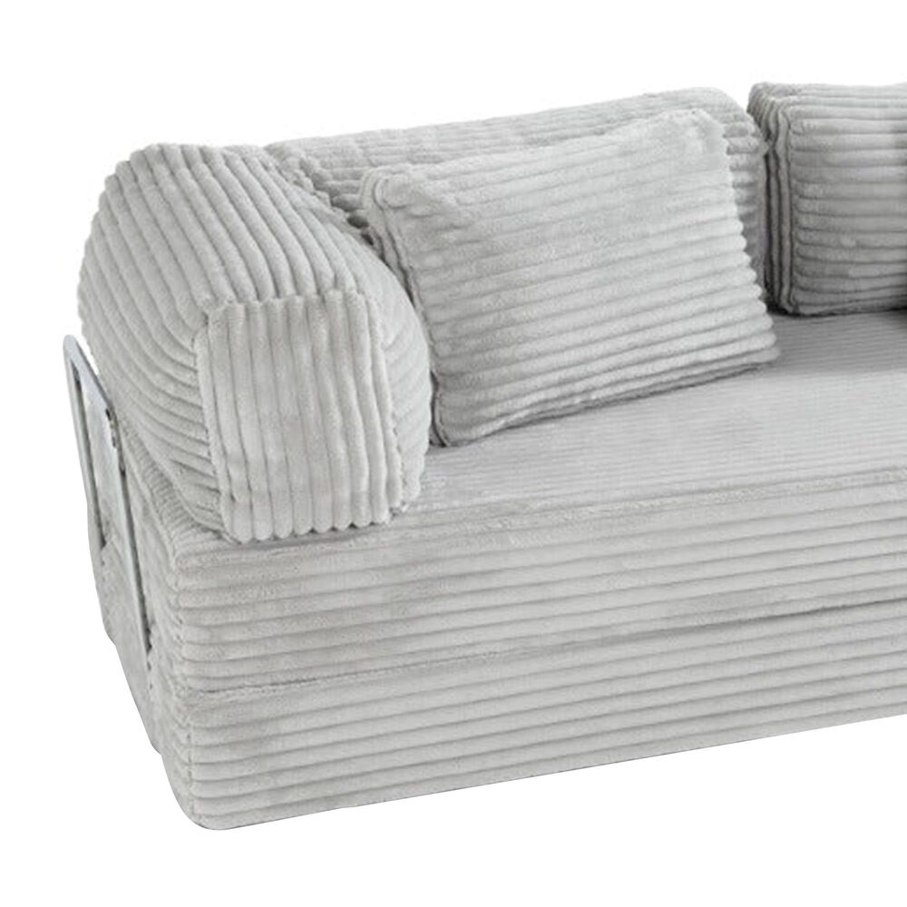 Jaxx Unsofa Stationary Sofa in Light Grey, , large