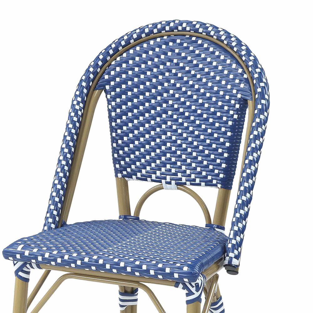 Furniture of America Ventura Patio Counter Chair in Natural, Blue and White &#40;Set of 2&#41;, , large