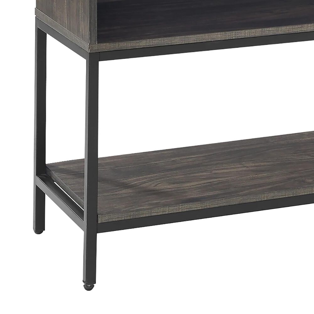 Crosley Furniture Jacobsen Record Storage Console in Brown Ash/Matte Black Nebraska Furniture Mart