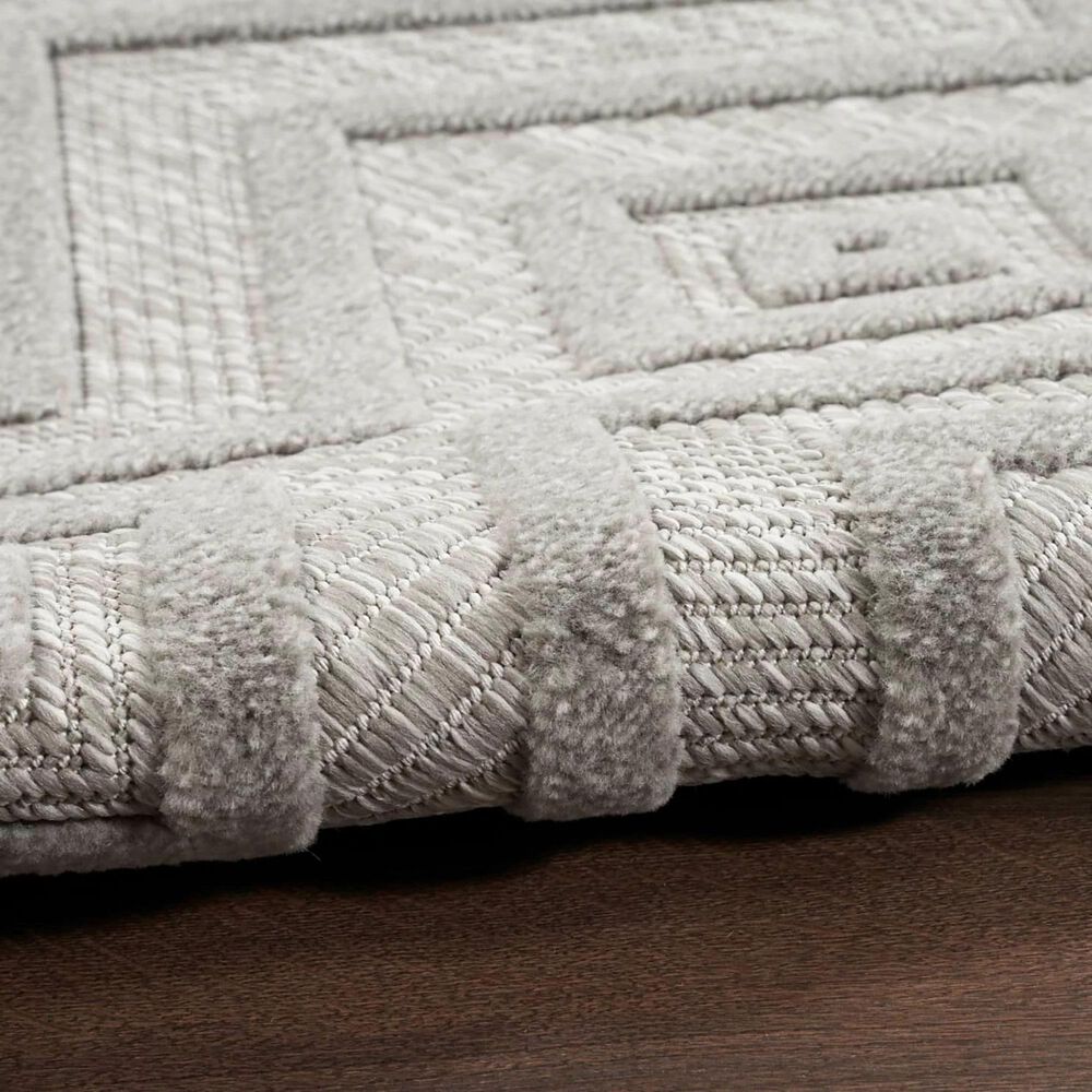 Nourison Versatile 6&#39; x 9&#39; Silver Grey Indoor/Outdoor Area Rug, , large