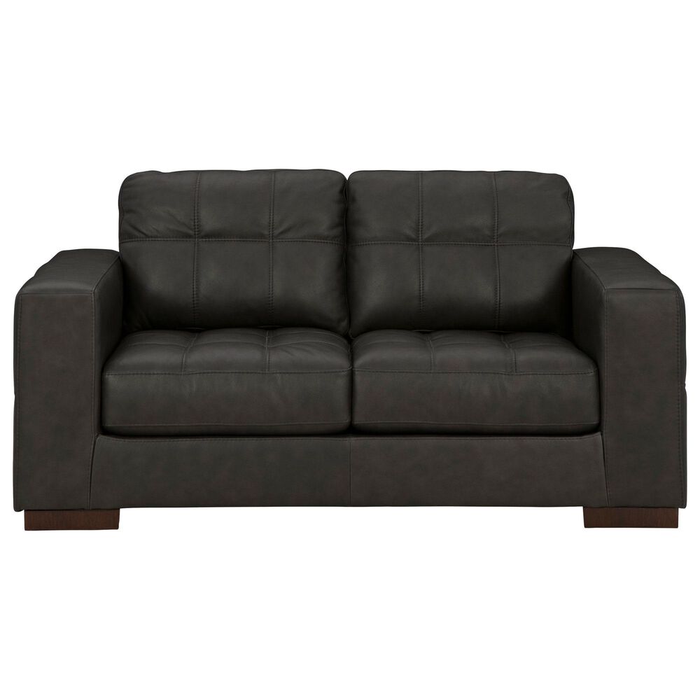 Ashley Luigi Stationary Loveseat in Thunder, , large