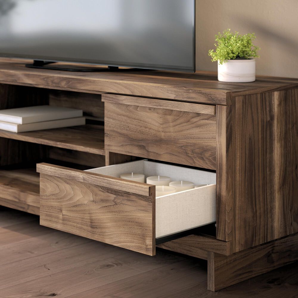 Ashley Zadilyn 72" XL TV Stand in Warm Natural Brown, , large