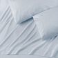 4-Piece King Checkered Emboss Sheet Set in Dusty Blue, , large