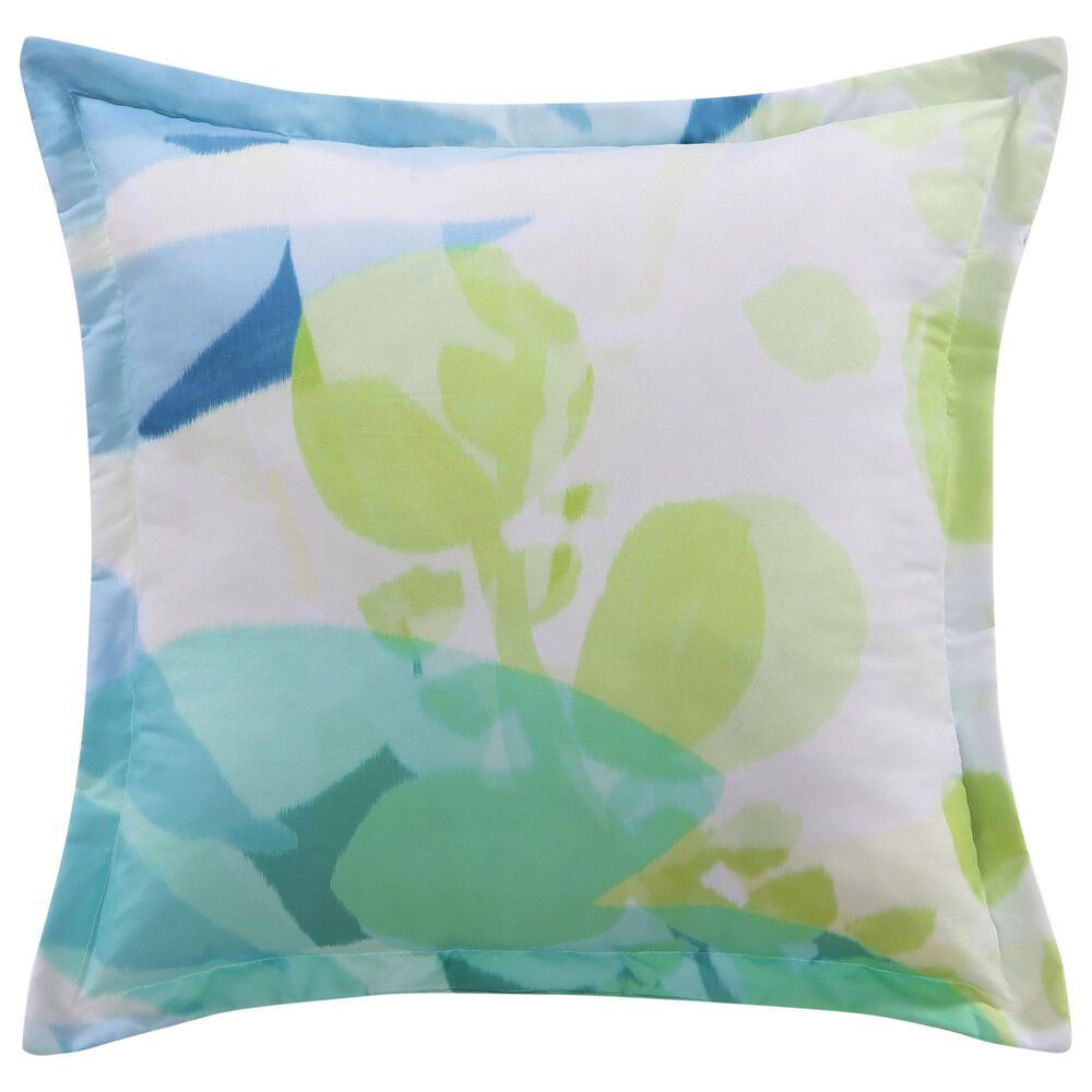 J. Queen New York Tiki 18" Square Throw Pillow in Green, , large