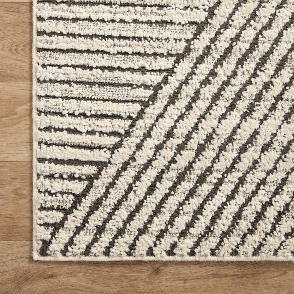 Loloi II Fabian FAB-06 2&#39;7&quot; x 4&#39; Charcoal and Ivory Area Rug, , large