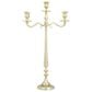 Maple and Jade Tapered 5-Plate Candelabra in Polished Gold, , large