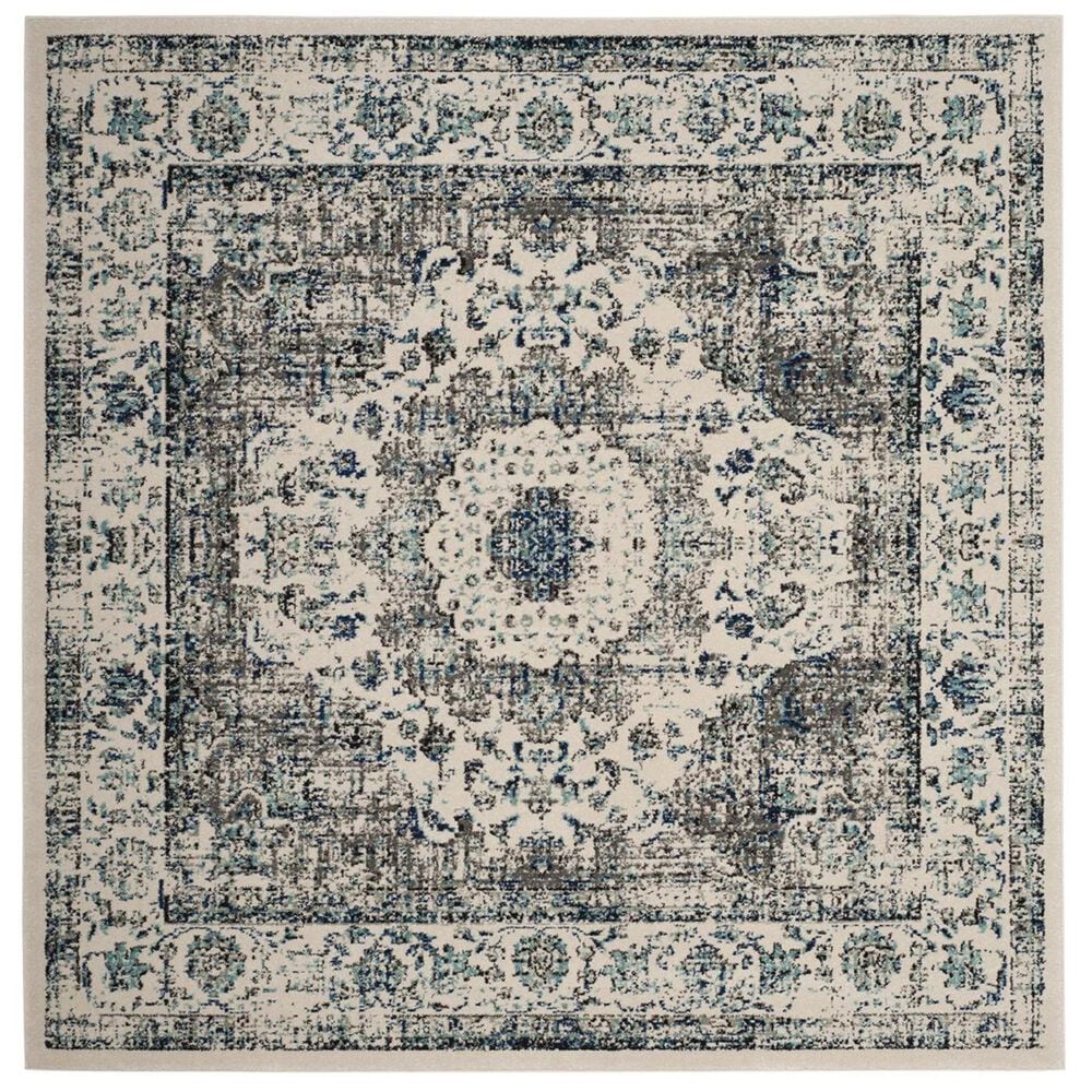 Safavieh Evoke EVK220D-5SQ 5"1" Square Grey/Ivory Area Rug, , large