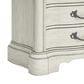 Millenium Arlendyne Queen Upholstered Bed with 2 Nightstands in Antique White, , large