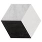 Soho Studio Pari Classico Thassos, Nero and Carrara 8" x 9.21" Marble Mosaic Sheet, , large