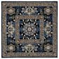 Safavieh Micro-Loop 5" Square Black and Green Area Rug, , large