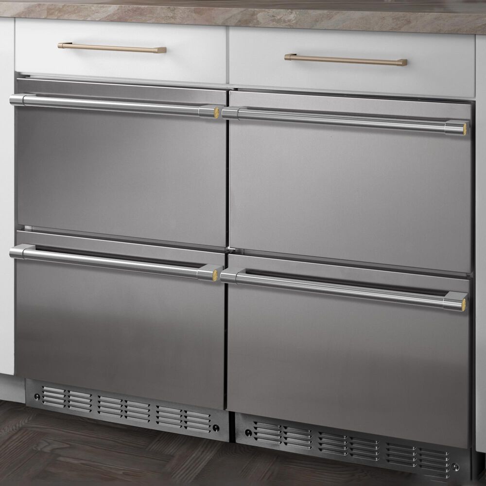 Monogram 24&quot; Built-In Counter Depth Double-Drawer Refrigerator in Stainless Steel, , large