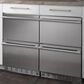 Monogram 24" Built-In Counter Depth Double-Drawer Refrigerator in Stainless Steel, , large