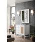 James Martin Addison 30" Single Bathroom Vanity in Glossy White with 3 cm Arctic Fall Solid Surface Top and Rectangular Sink, , large