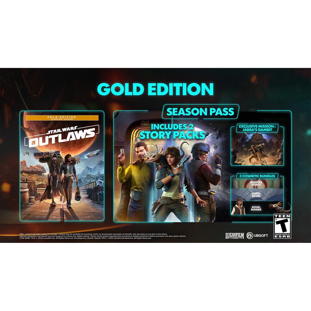 Star Wars Outlaws Gold Edition Game-Key Card - Nintendo Switch 2, , large