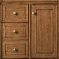 James Martin Vanities Bristol 30" Single Bathroom Vanity in Saddle Brown with 3 cm Parisien Bleu Quartz Top and Rectangular Sink, , large