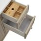 James Martin Vanities Lorelai 48" Single Vanity in Whitewashed Oak with 3 cm Victorian Silver Quartz Top, , large