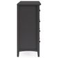 Urban Home Grace Dresser and Mirror in Raven Black, , large
