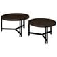 Golden Wave Furniture Huron Nesting Cocktail Table in in Dark Brown and Black, , large