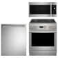Monogram 3-Piece Kitchen Package with 30" All Gas Professional Range and Integrated Dishwasher in Stainless Steel, , large