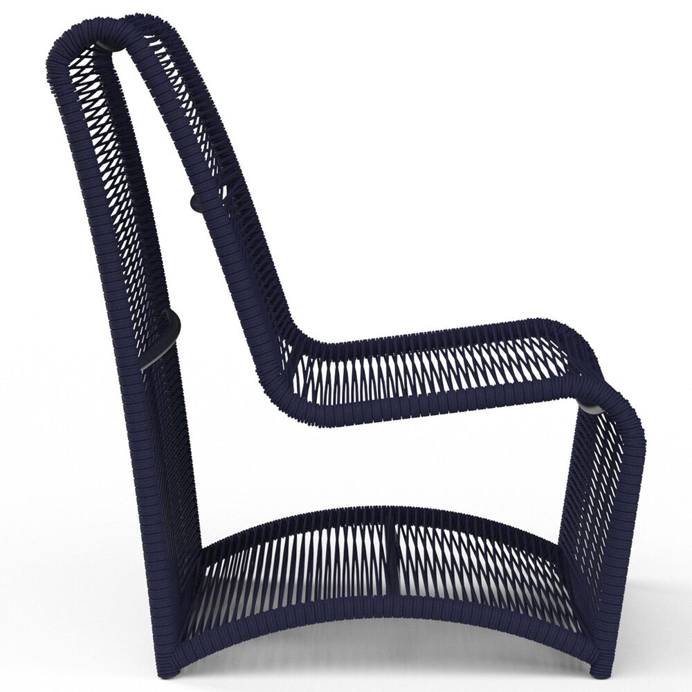 Sunset West Marino Patio Armless Chair in Navy, , large
