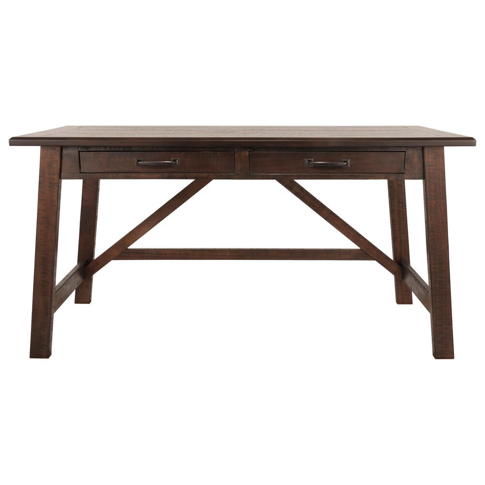 Ashley Baldridge 3-Piece Office Desk Set in Rustic Brown, , large