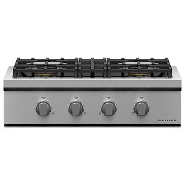 Fisher & Paykel 30" Liquid Propane Gas Rangetop with 4-Burner in Stainless Steel, , large