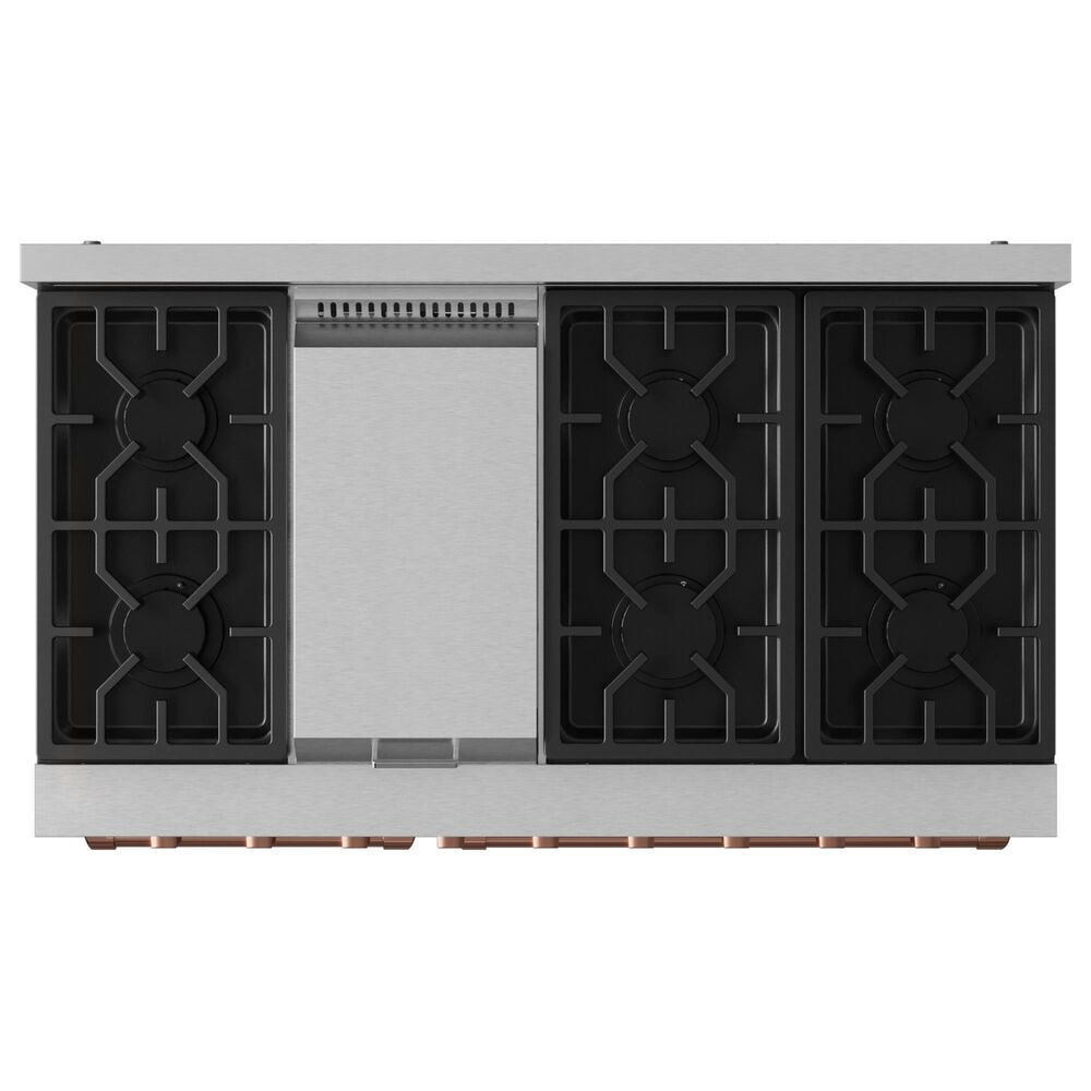 THOR KITCHEN Gordon Ramsay 6.8 Cu. Ft. 48&quot; Professional Natural Gas Range with Rose Gold Handle Kit in Stainless Steel, , large