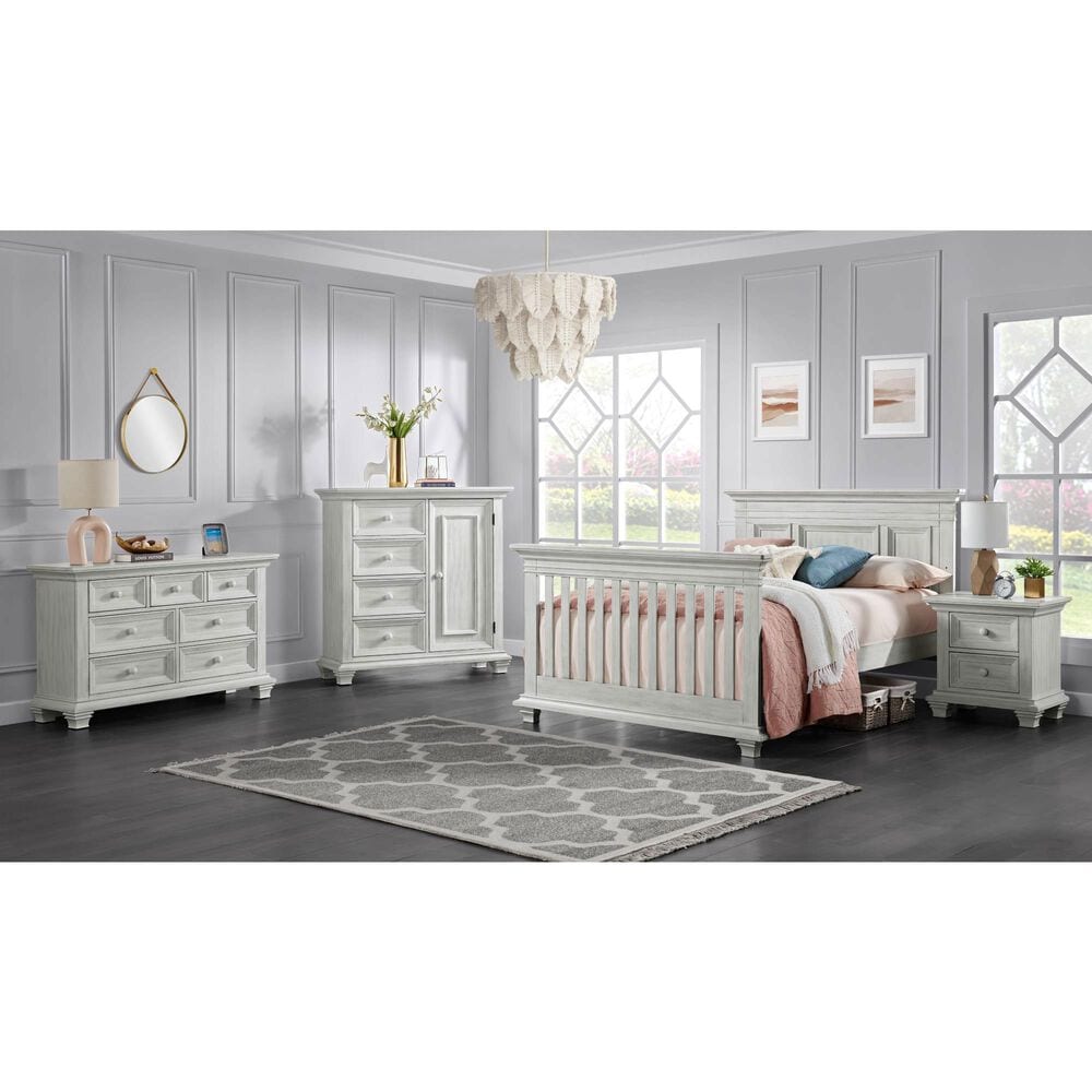 Oxford Baby Weston 2 Drawer Nightstand in Vintage White, , large