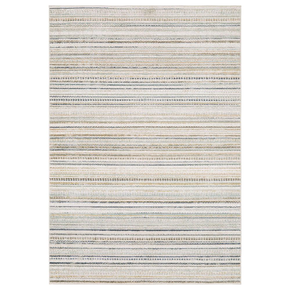 ROW by Oriental Weavers Cavett Beige and Multicolor 9"10" x 13" Area Rug, , large