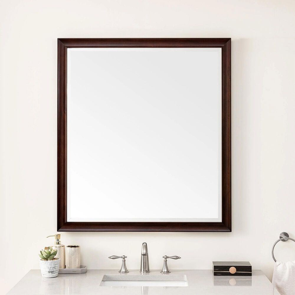James Martin Vanities Glenbrooke 36&quot; Rectangular Mirror in Burnished Mahogany, , large