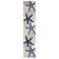 Nourison Aloha 2"3" x 10" Cool Grey, Blue, White and Ivory Indoor/Outdoor Runner, , large