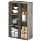 HOMLUX 5-Cube Open Shelf Storage Bookcase in French Oak, , large