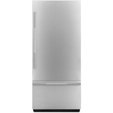 JennAir 36" Fully Integrated Built-In Bottom Freezer Door Panel Kit in Stainless Steel Left Hinge with RISE Handle, , large