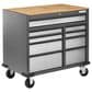 Gladiator 41" 9-Drawer Mobile Tool Workbench with Wood Top in Hammered Granite, , large
